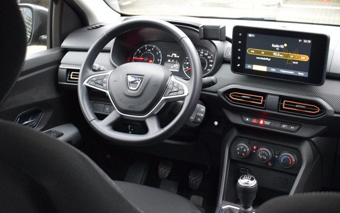 Dacia Sandero Stepway cena 69900 przebieg: 13300, rok produkcji 2022 z Zawadzkie małe 436